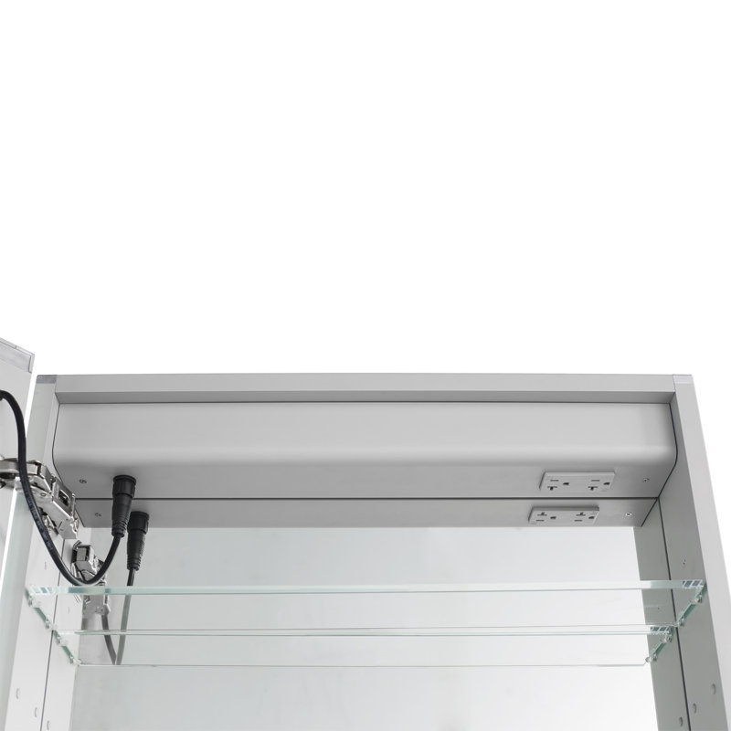 Orren Ellis Woodville Recessed or Surface Mount Frameless Medicine